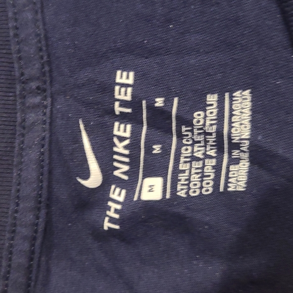 Nike Blue Logo T-shirt, M - Picture 3 of 3
